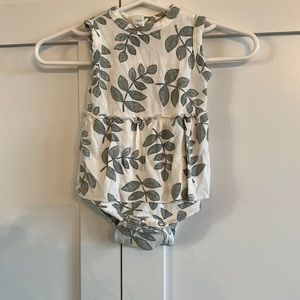 Spearmint Love newborn bamboo skirted bubble